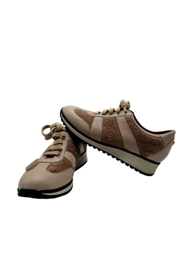 LONGCHAMP  -  CALF HAIR ATHLETIC SNEAKERS - Image 3